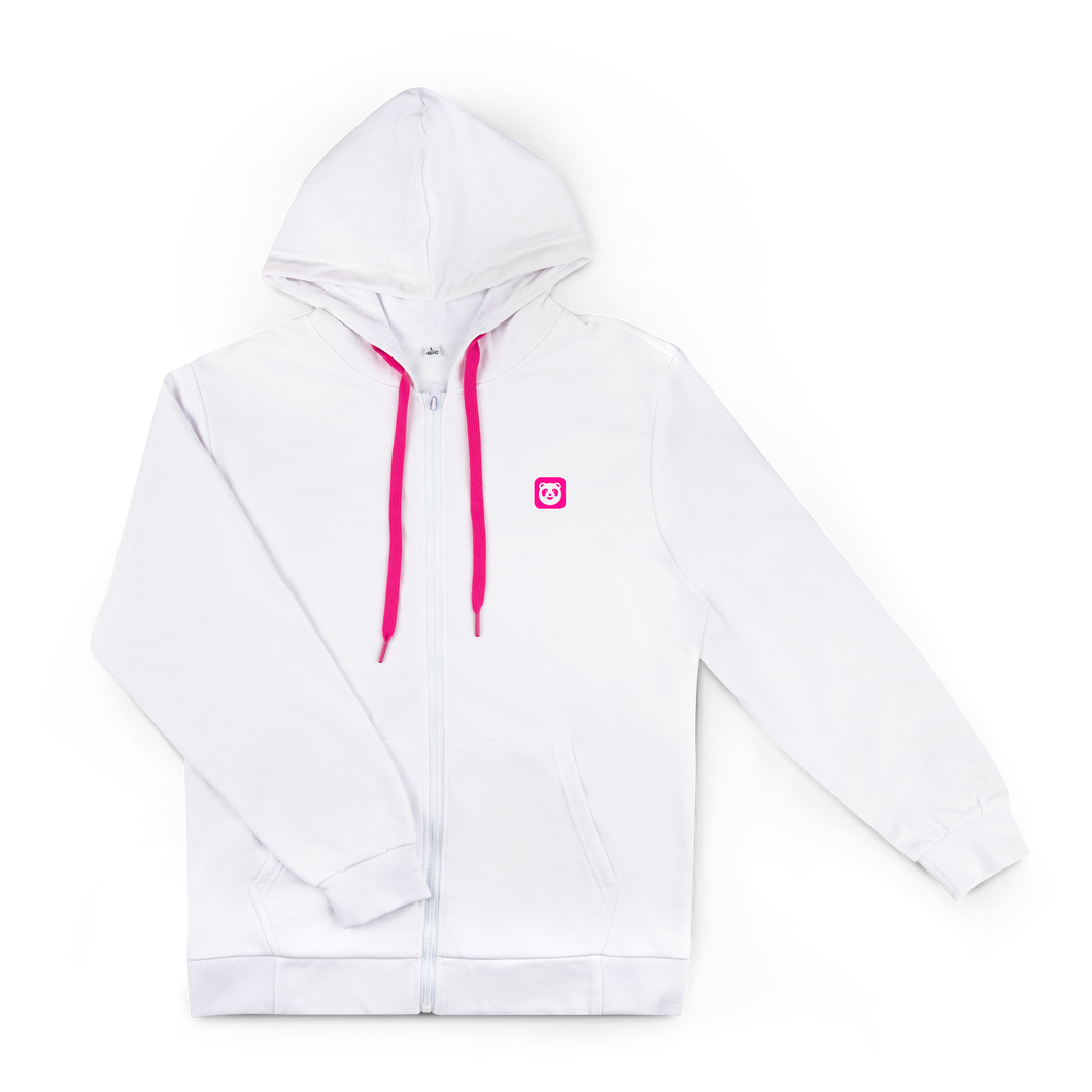 Pau-Pau Zip Hoodie (White)